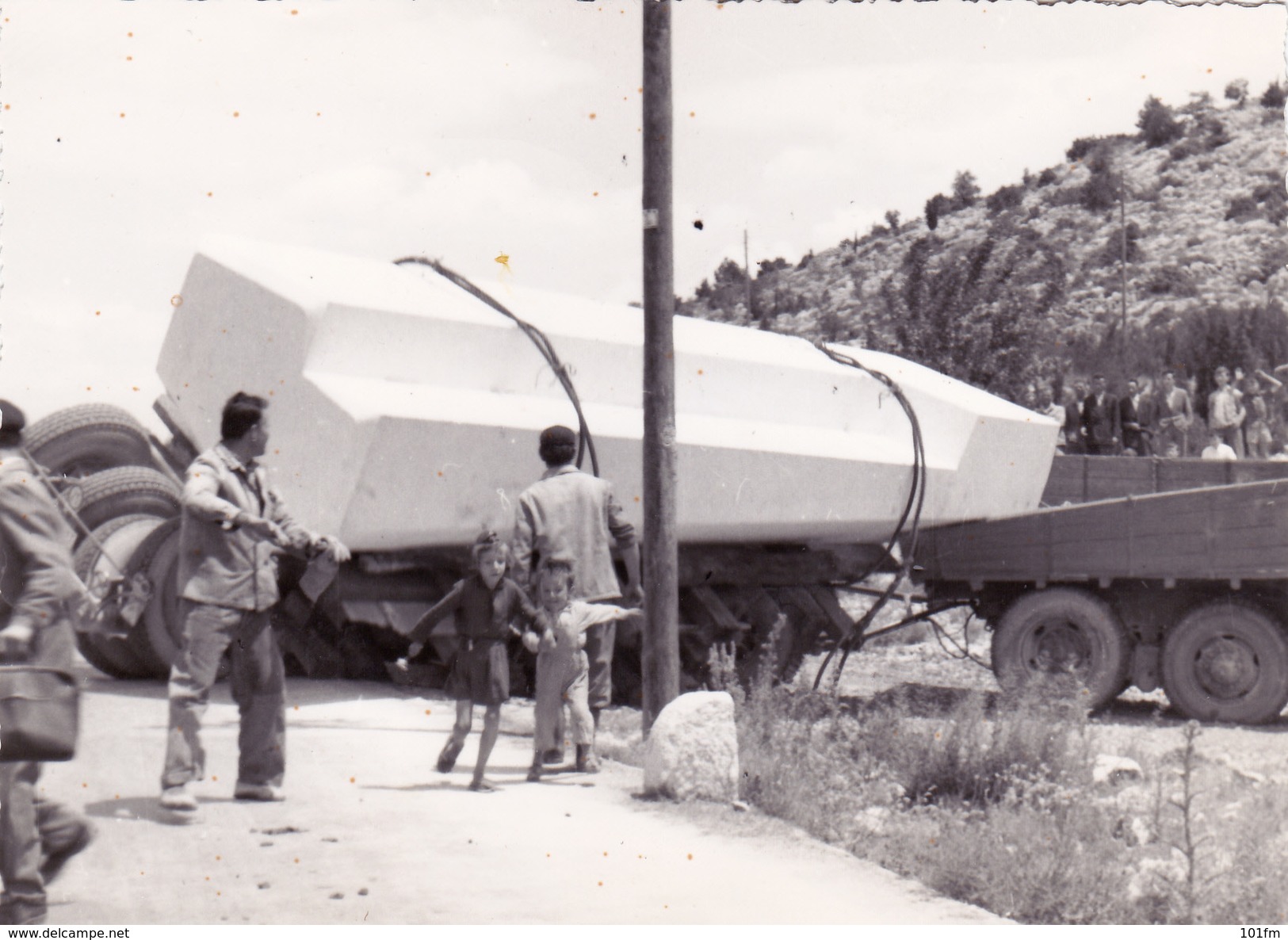 Hrvatska, Croatia - Old Truck Accident Ca.1960 (from Album) - Vrachtwagens En LGV