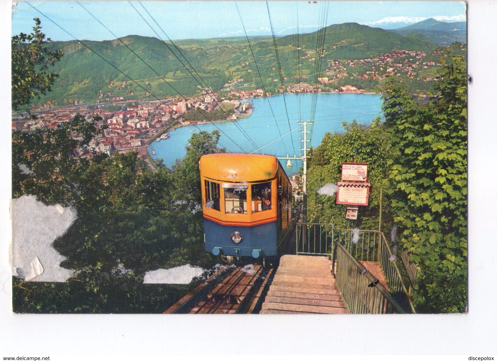 S3431 Cartolina Della Lombardia - Funicolare Como Brunate _ Funiculaire, Seilbahn _ CIRCOLATA 1964 - Altri & Non Classificati