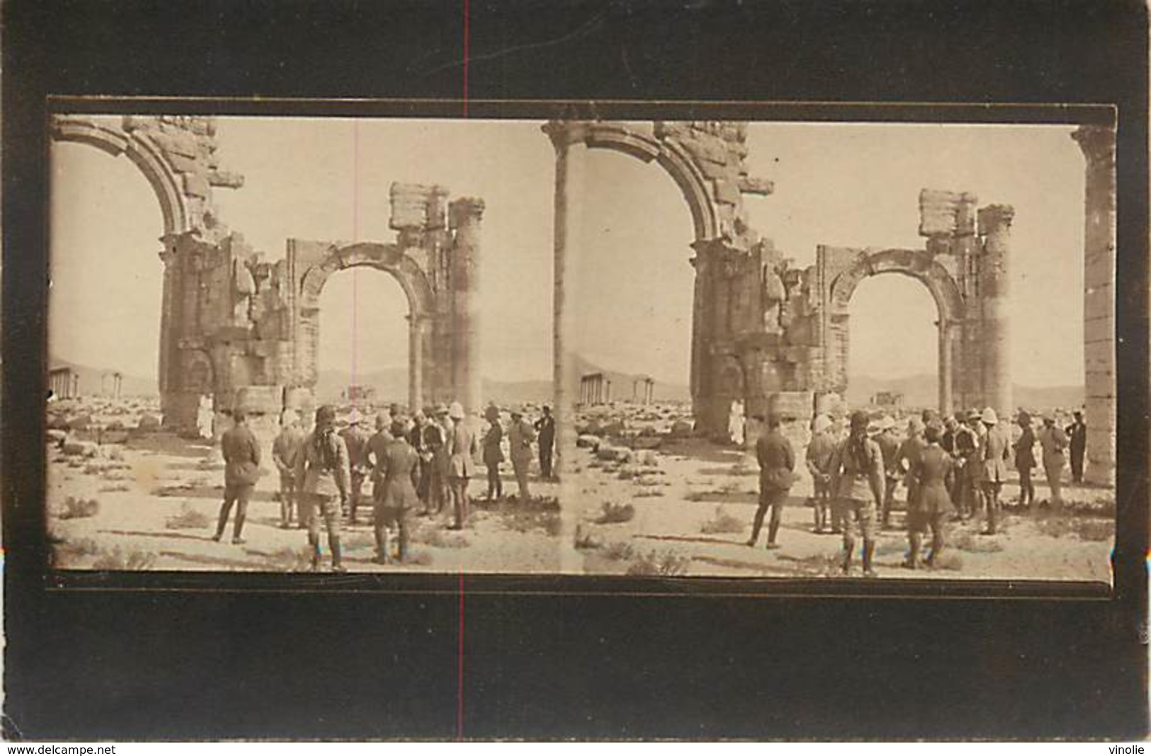 PIE-T-17-F-700 : PALMYRE . CARTE PHOTO. VUE STEREOSCOPIQUE. - Syrie