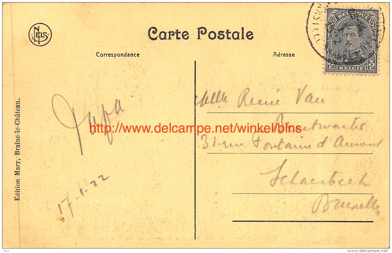 1922 Tombeau Du Comte De Horne A L'eglise - Braine-le-Chateau - Nivelles