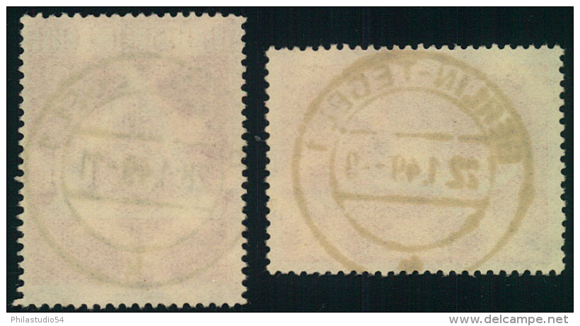 1949, Liebknecht, Luxemburg Und Tag Der Briefmarke Mit Zentrischen Stempeln Von BERLIN-TEGEL - Gebruikt