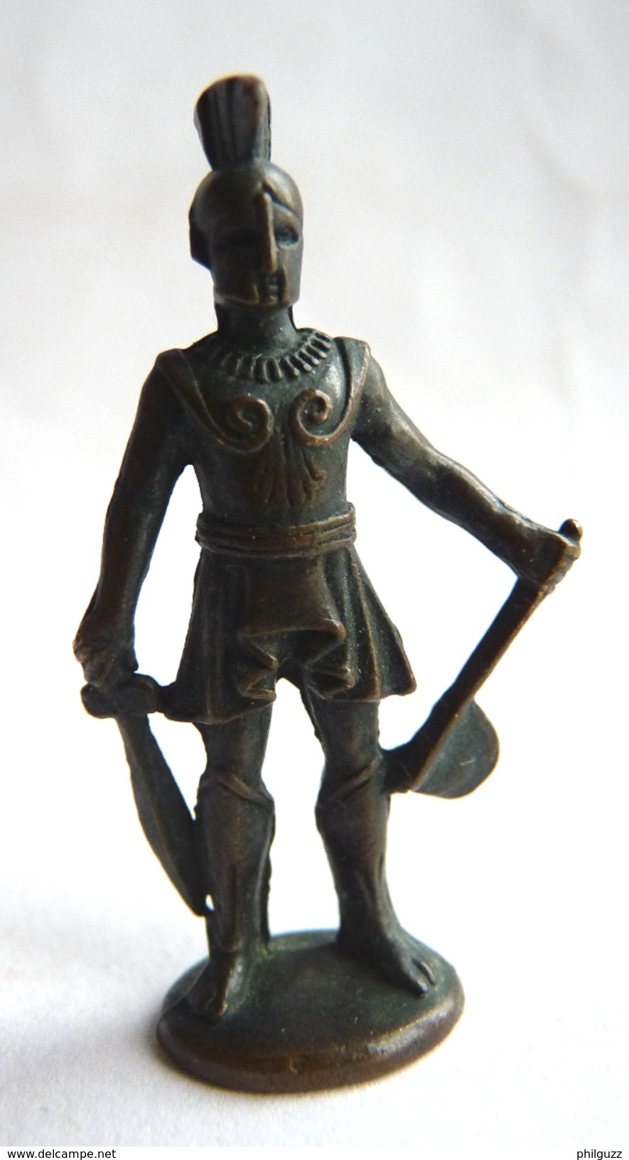 FIGURINE KINDER  METAL SOLDATS GRECS 1 70's -   KRIEGER GRIECHISCHEN (2) GREC - Metalen Beeldjes