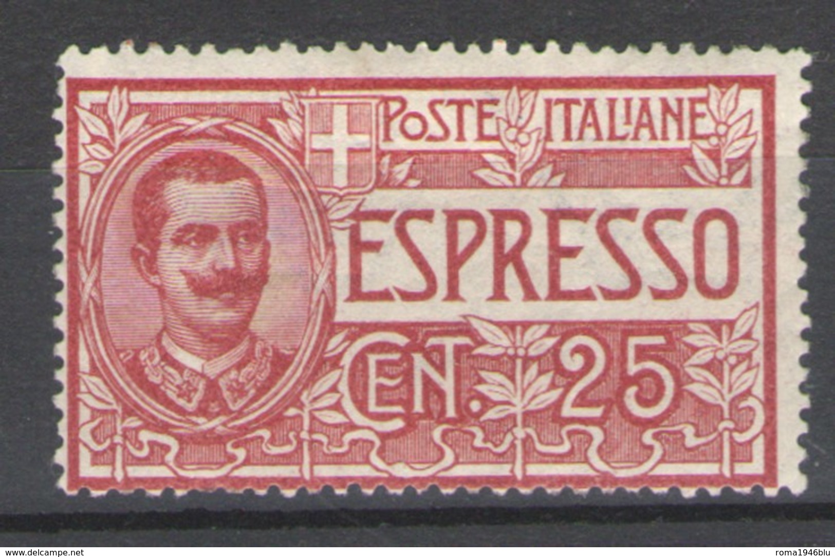 REGNO 1903 ESPRESSO 25 C ** MNH LUSSO - Posta Espresso