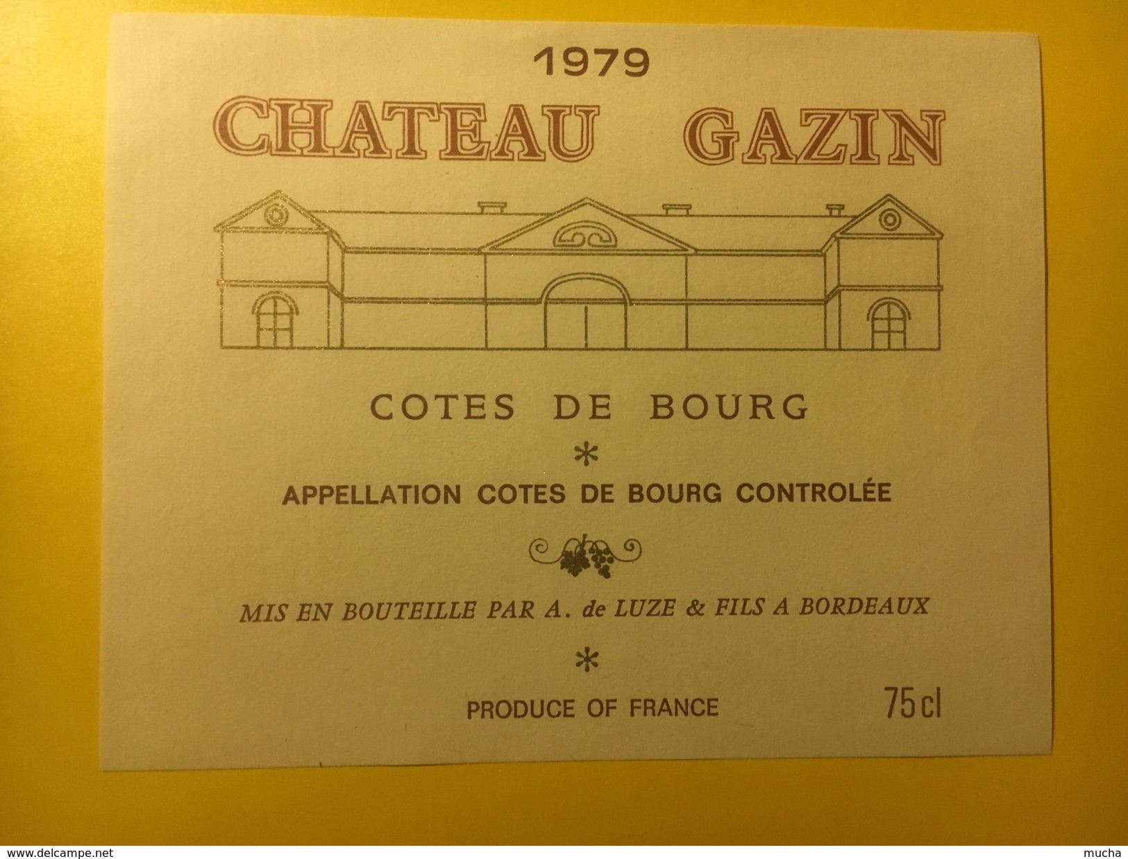 3581 - Château Gazin 1979 Côtes De Bourg - Bordeaux