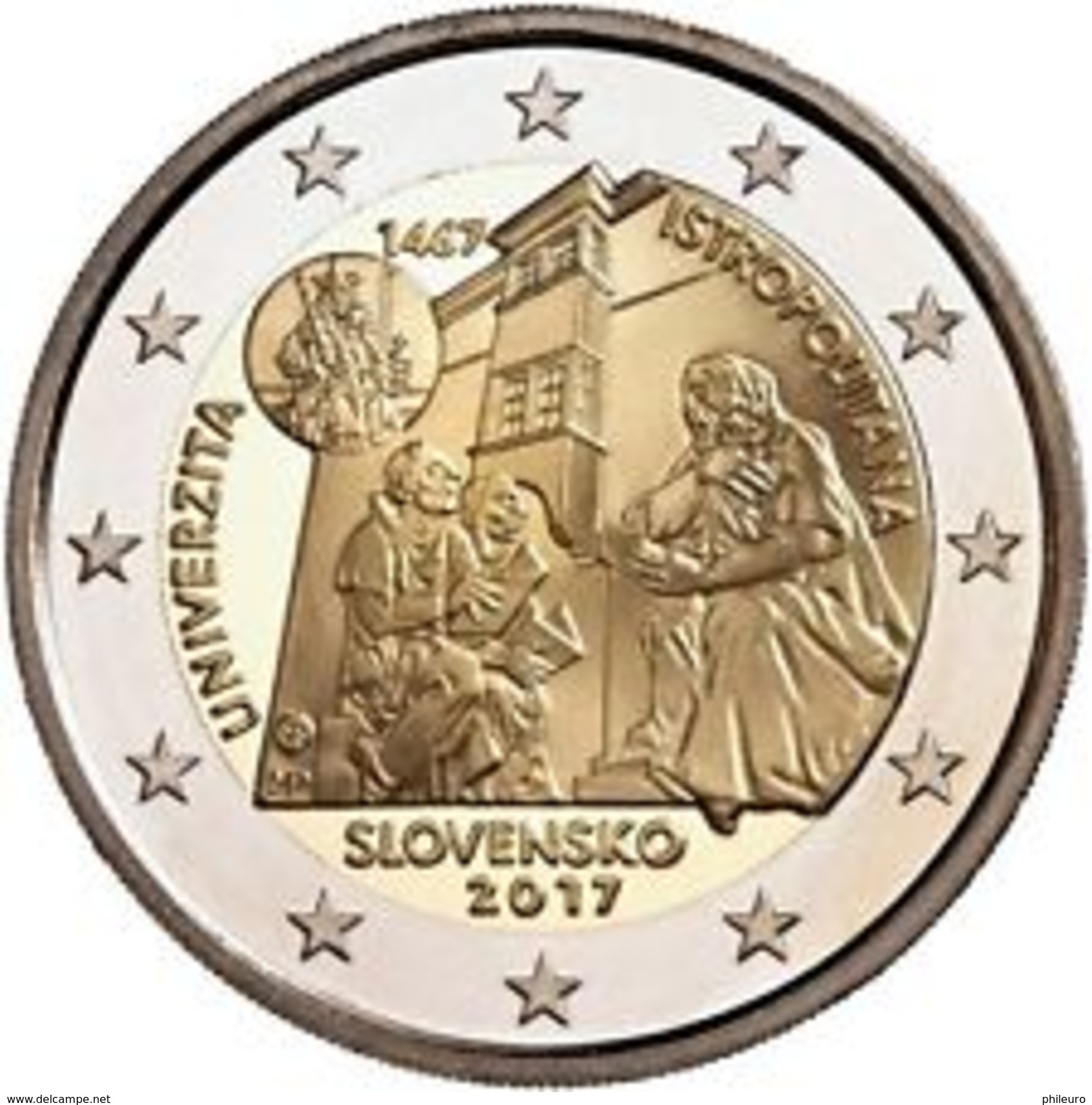 Slovaquie 2017 : Lot De 20 Pièces De 2&euro; Commémo "Université Istropolitaine"  - DISPONIBLE EN FRANCE - Slovaquie