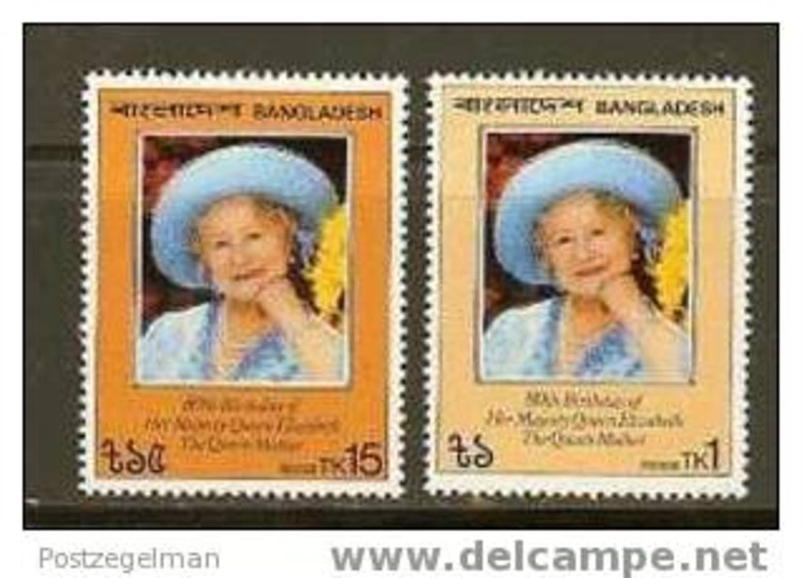 BANGLADESH 1980 MNH Stamps Queen Mother 80 Years #6725 - Royalties, Royals