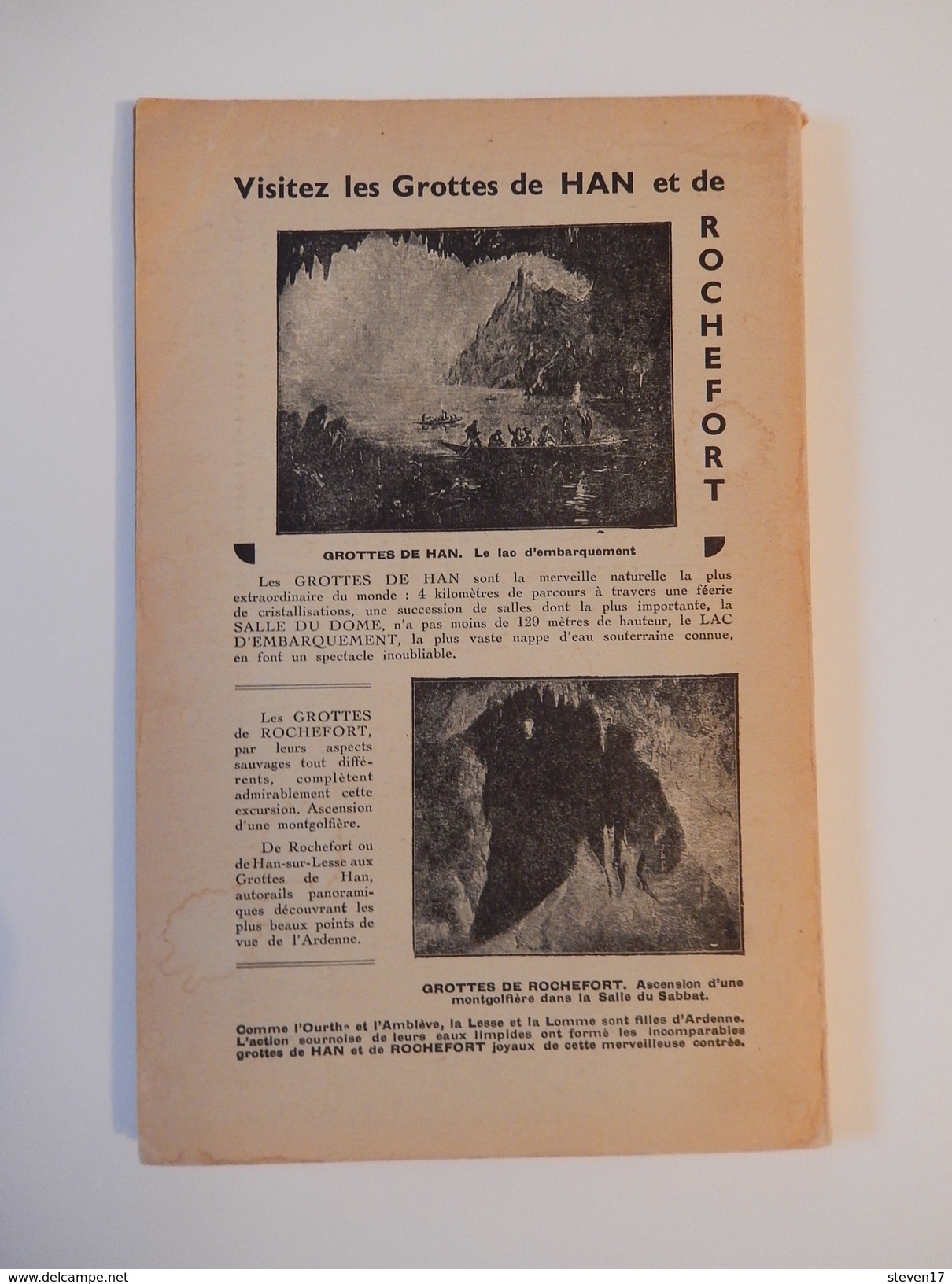 HAMOIR SUR OURTHE GUIDE OFFICIEL ILLUSTRÉ Par Arthur PETIT 1947 - Belgique