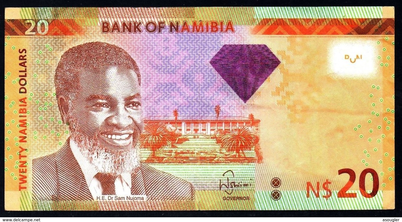 NAMIBIA 20 DOLLARS 2013 VF Free Sipping Via Regular Air Mail (buyer Risk) - Namibia