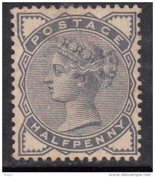 &frac12;d  MH 1883 /1884, QV Series, Great Britain - Nuovi