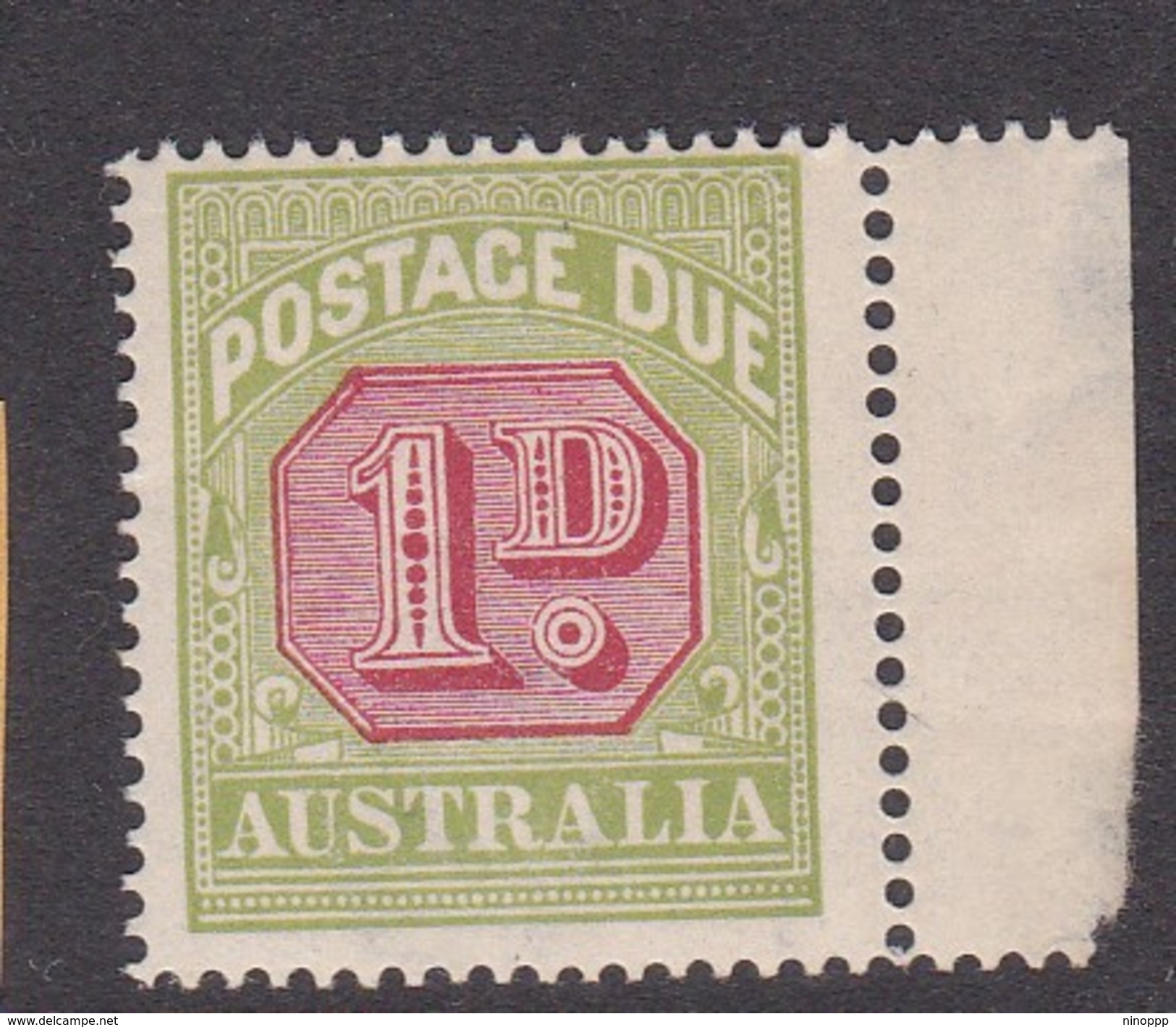 Australia Postage Due Stamps SG D92  1922 One Penny Perf 14  Mint - Impuestos