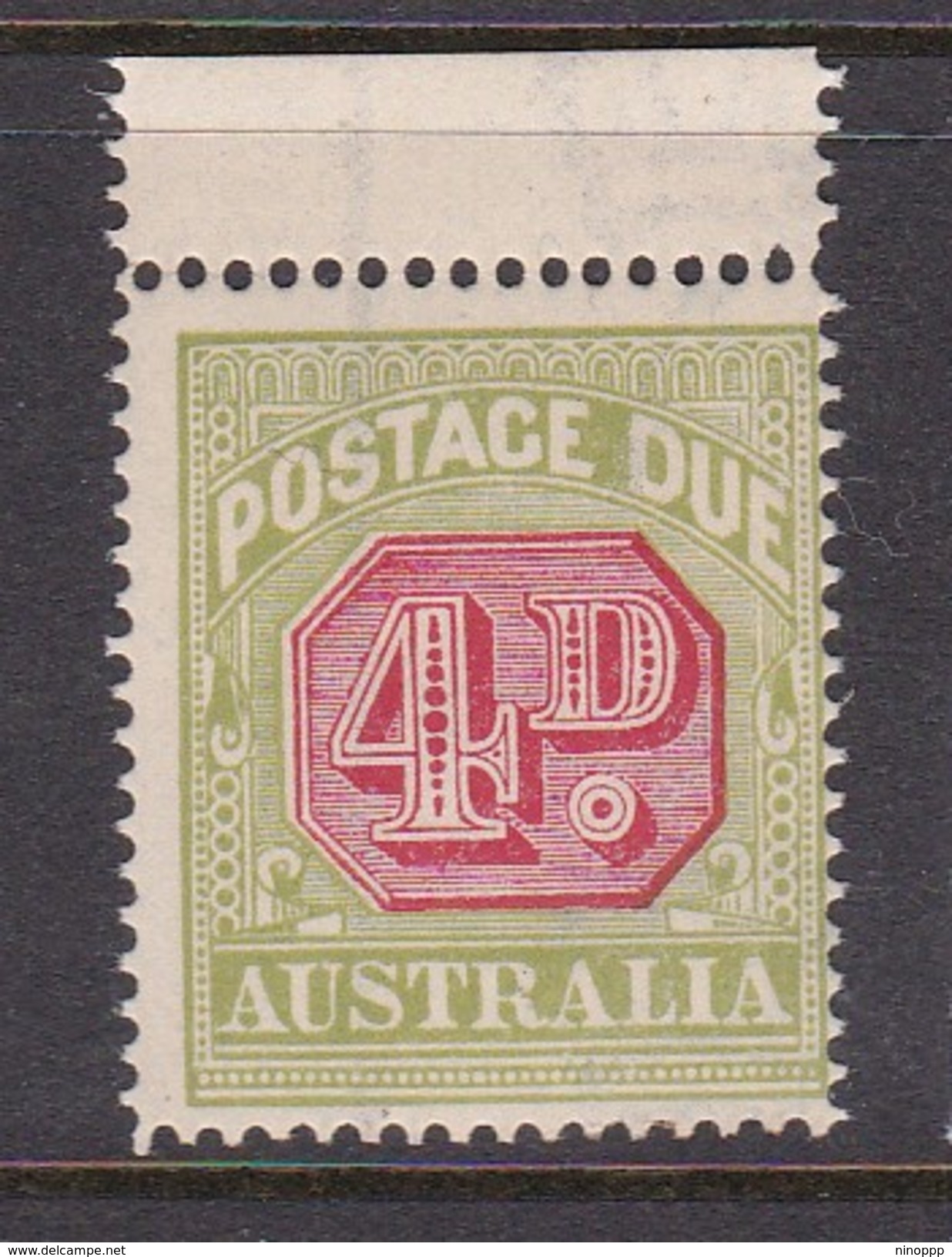 Australia Postage Due Stamps SG D96  1922 Four Pennies Mint $ 35.00 - Segnatasse