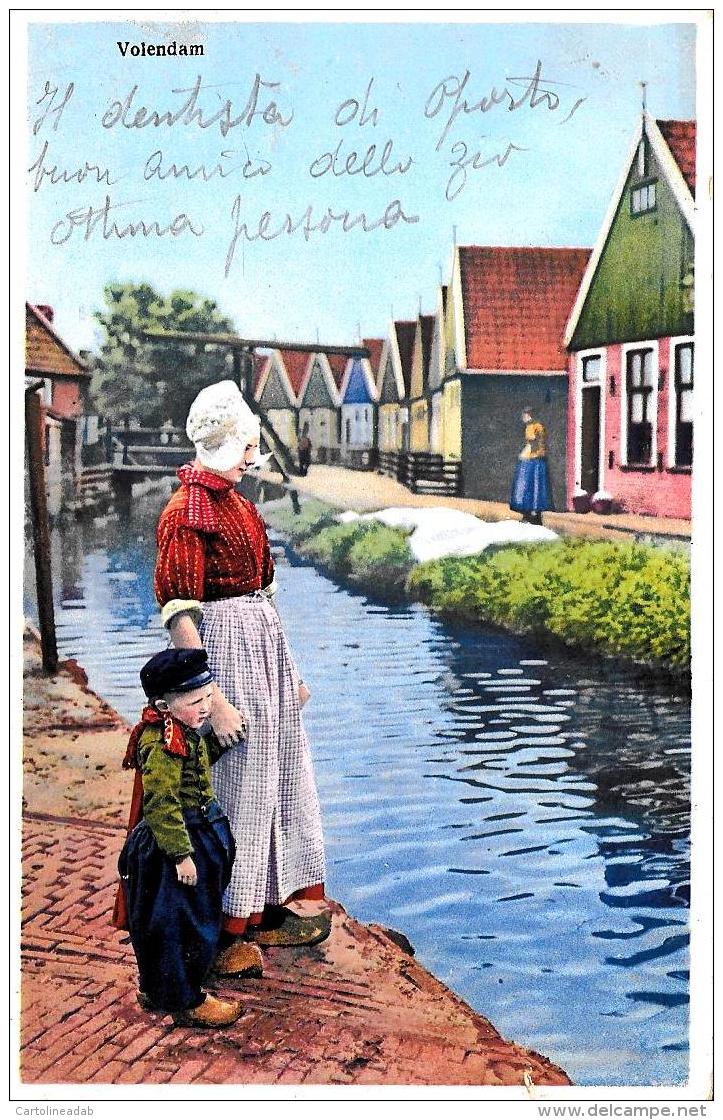 [DC9865] CPA - OLANDA - PAESI BASSI - VOLENDAM - Viaggiata 1929 - Old Postcard - Volendam