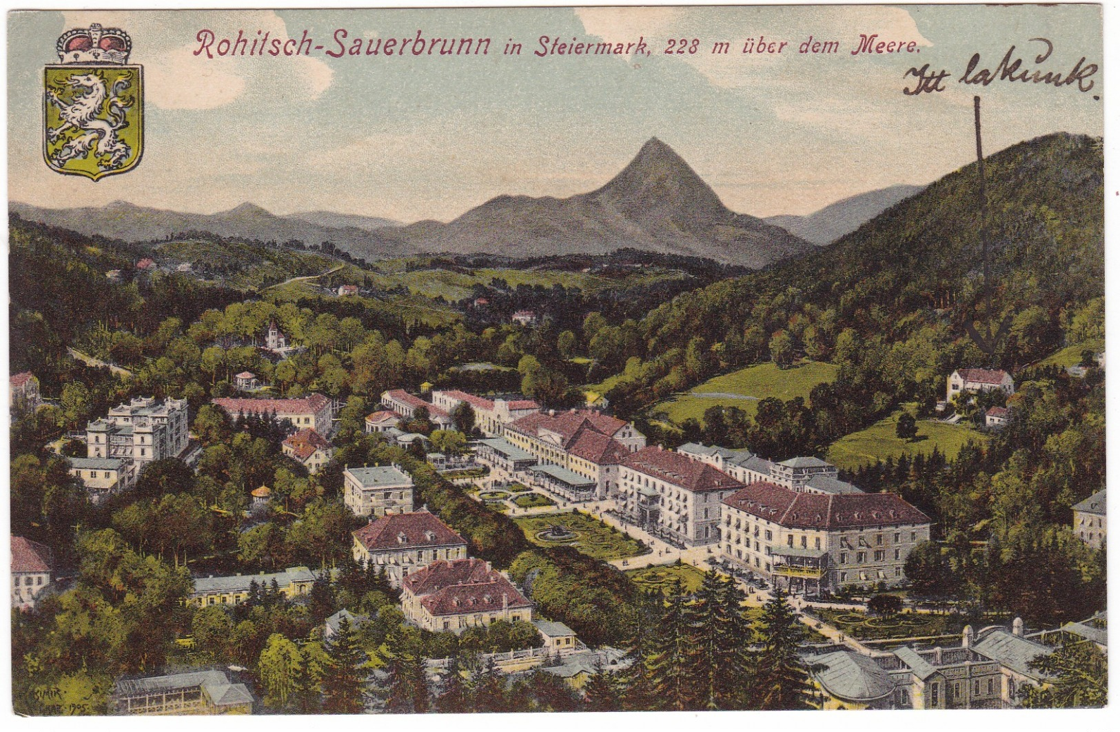 #7503 Slovenia, Rohitsch Sauerbrunn, Rohatska Slatina Postcard Written Unused 1907: Panorama - Slovénie