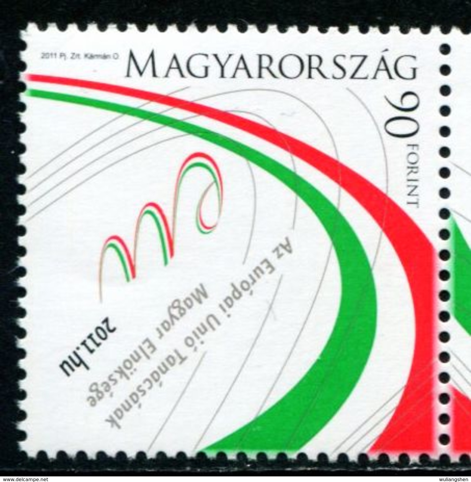 XF0903 Hungary 2011 Flag 1v MNH - Neufs