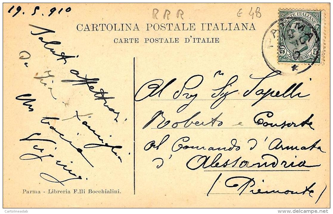 [DC9000] CPA - PARMA - VIA CAVOUR - ANIMATA - Viaggiata 1910 - Old Postcard - Parma