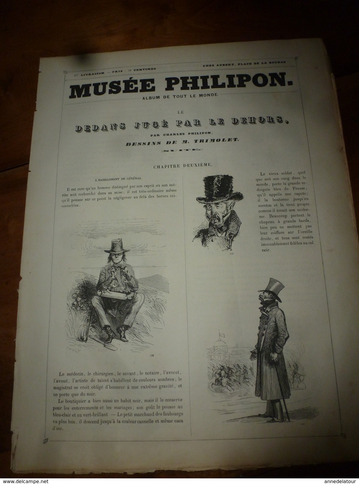 1840 Le DEDANS Jugé Par Le DEHORS:étude De  PHILIPON ,Dessins De Trimolet APRES AVOIR LU CECI VOUS NE SEREZ PLUS PAREIL - 1800 - 1849