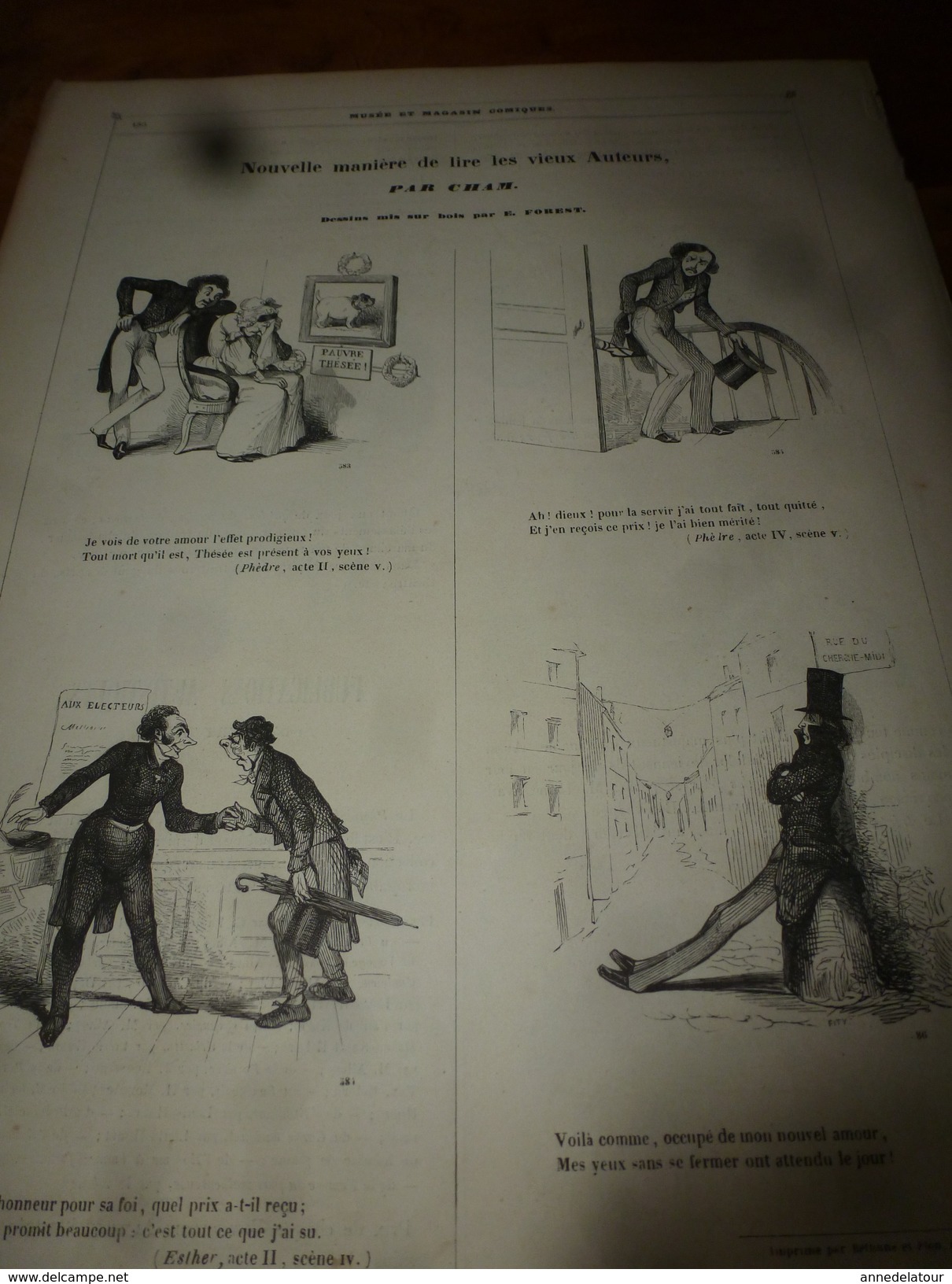 1840 Le DEDANS jugé par le DEHORS:étude de  PHILIPON ,Dessins de Trimolet APRES AVOIR LU CECI VOUS NE SEREZ PLUS PAREIL