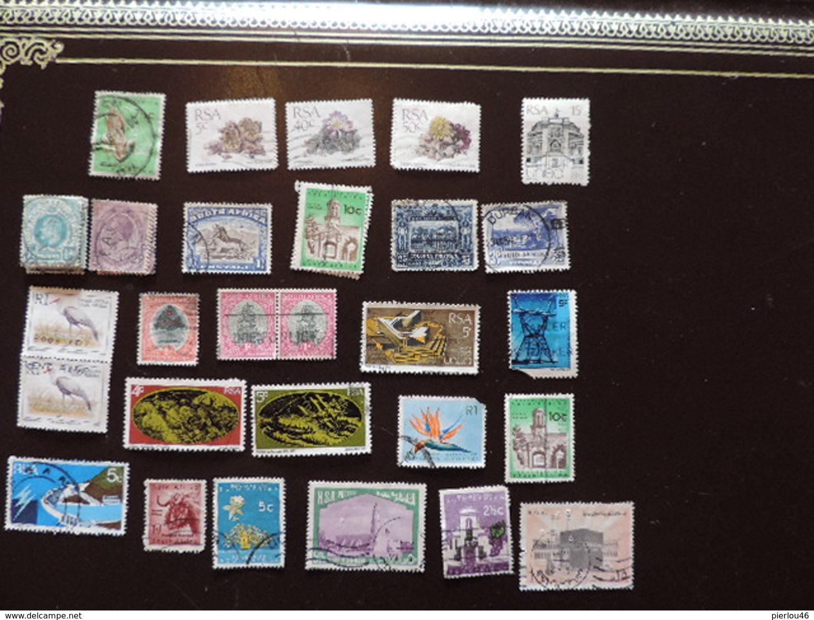 LOT DE TIMBRES OBL.ITERES. D'AFRIQUE DU SUD - Collections, Lots & Series