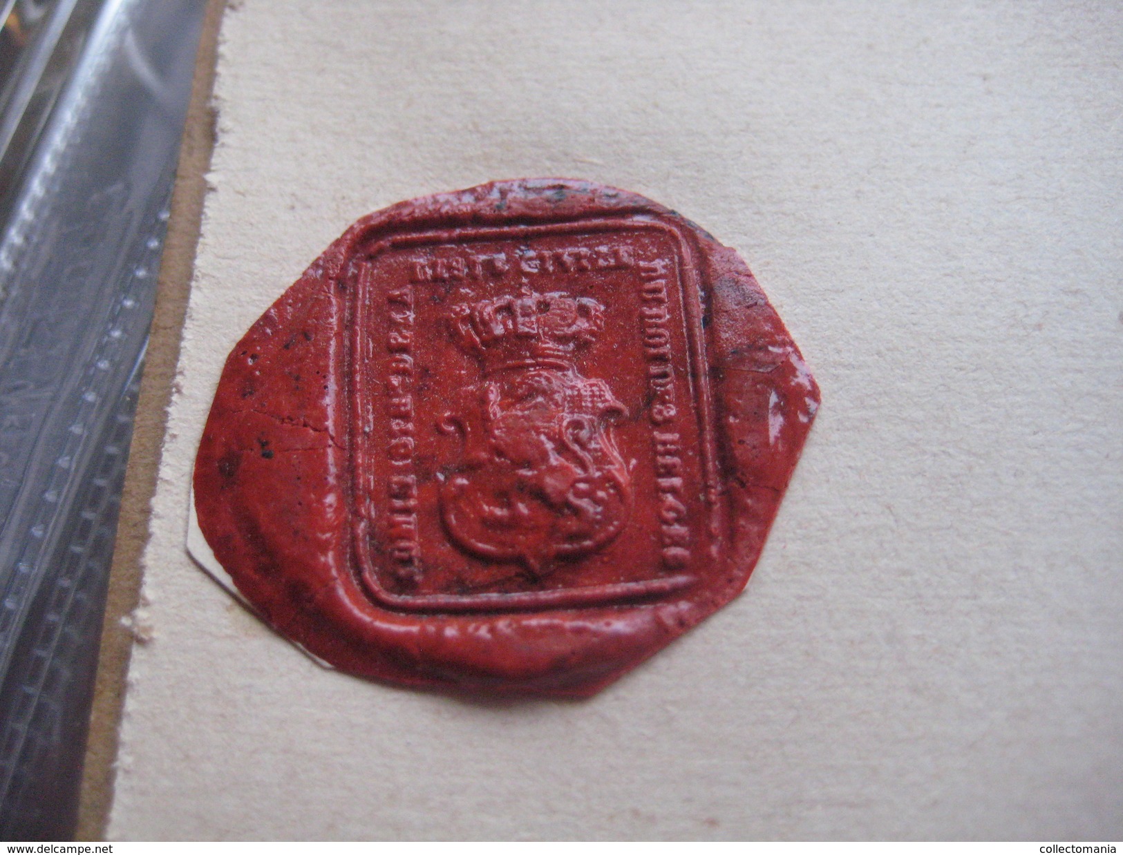 Wax Seals - Lakzegels Collection, 2cm à 4cm, Before 1900 - Sceaux De Cire - Adel Familiekunde Zegels Van Was, Prachtig - Manuscripts