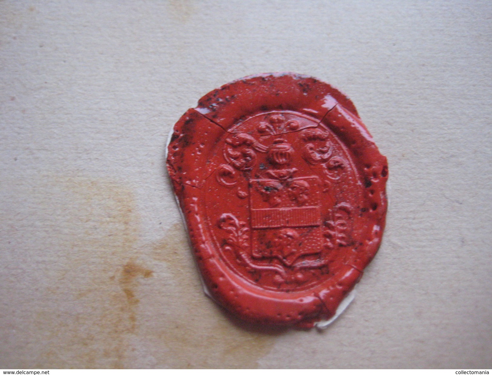 wax seals - lakzegels collection, 2cm à 4cm, before 1900 - sceaux de cire - adel familiekunde zegels van was, prachtig