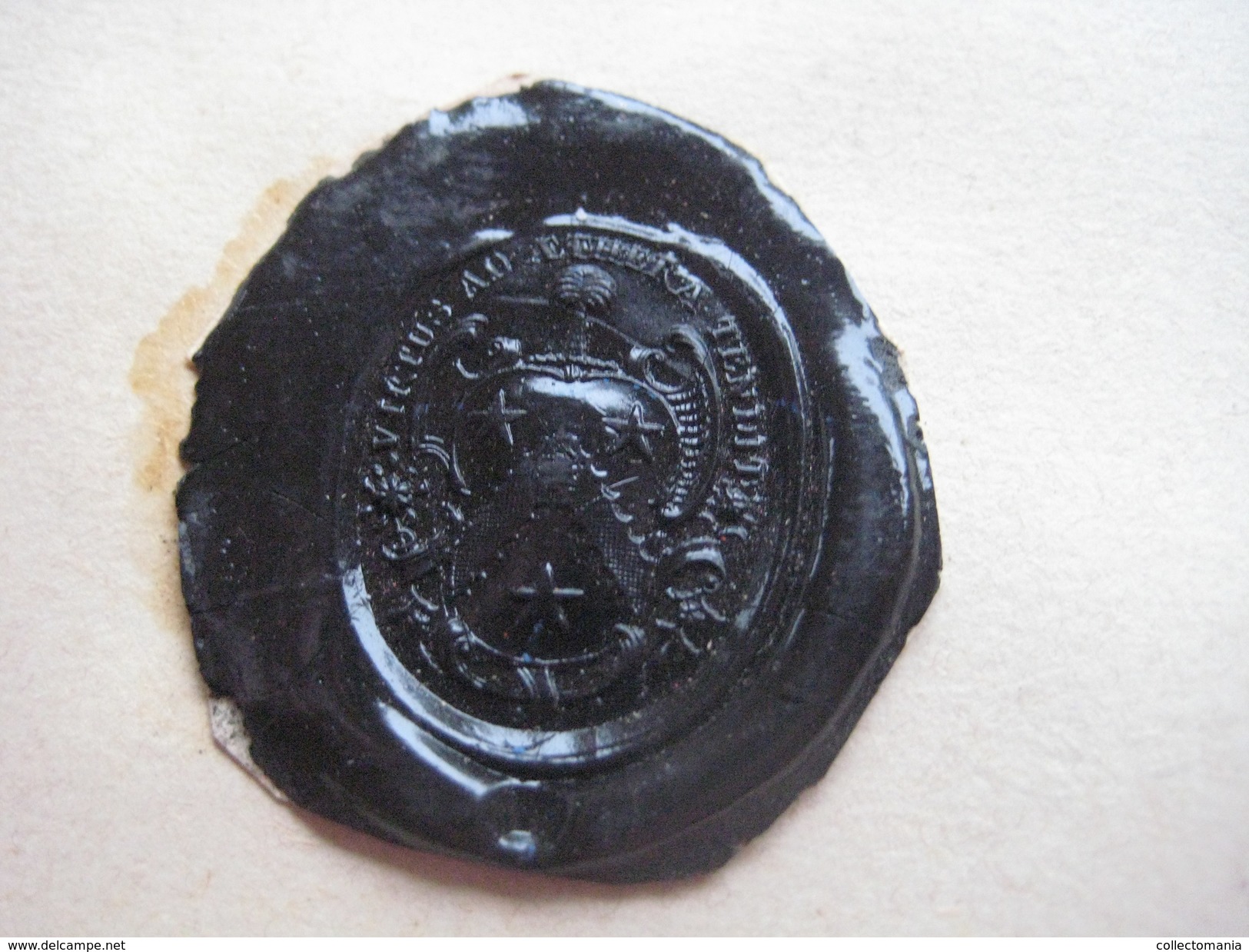 wax seals - lakzegels collection, 2cm à 4cm, before 1900 - sceaux de cire - adel familiekunde zegels van was, prachtig