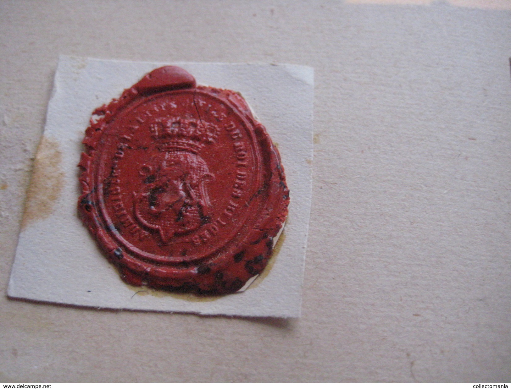 zegels van was - wax seals - lakzegels collection, 2cm à 4cm, before 1900 - sceaux de cire - adel familiekunde