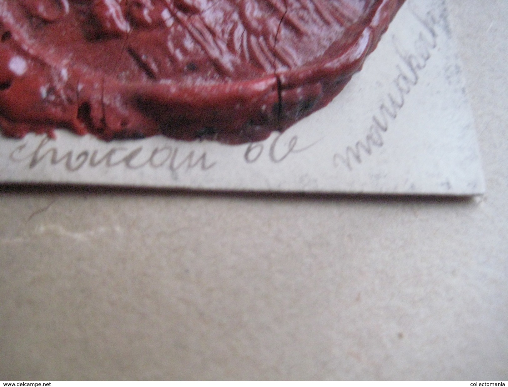 zegels van was - wax seals - lakzegels collection, 2cm à 4cm, before 1900 - sceaux de cire - adel familiekunde