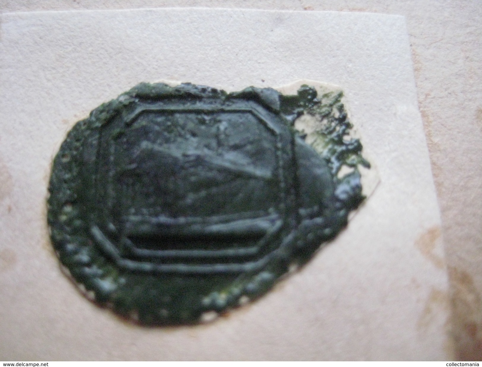 zegels van was - wax seals - lakzegels collection, 2cm à 4cm, before 1900 - sceaux de cire - adel familiekunde