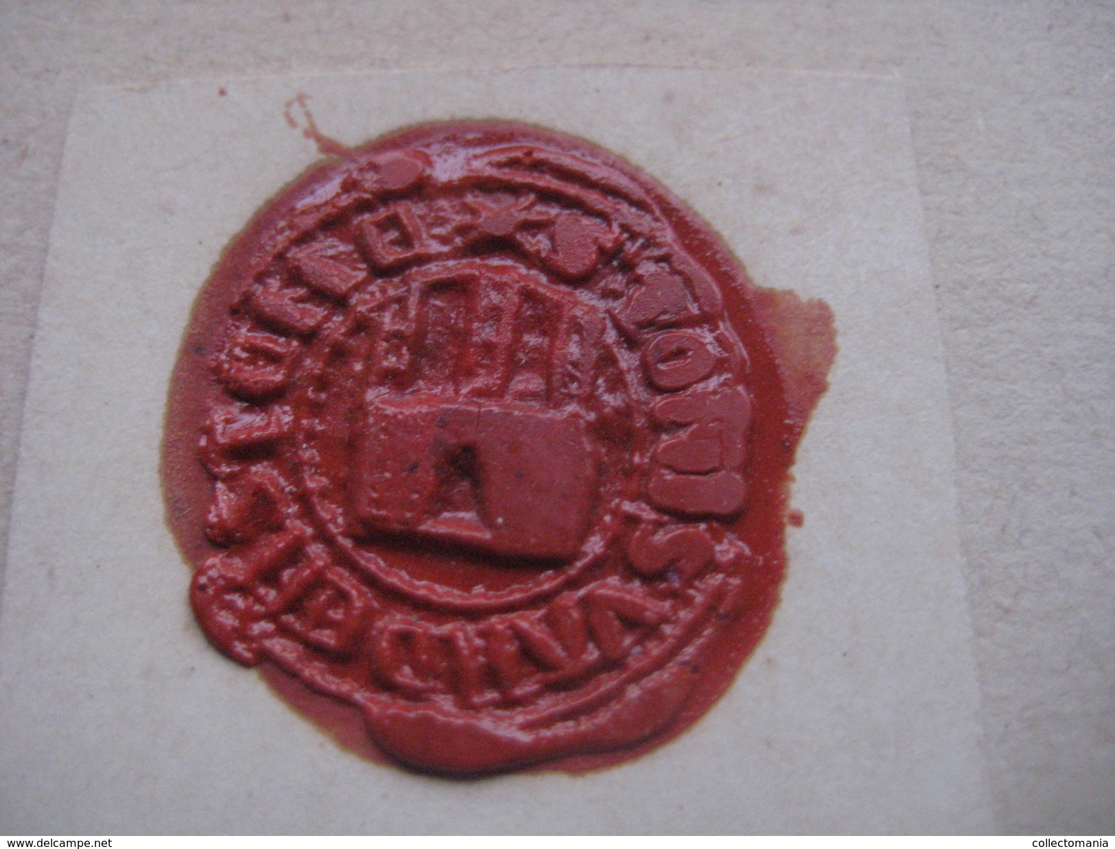 zegels van was - wax seals - lakzegels collection, 2cm à 4cm, before 1900 - sceaux de cire - adel familiekunde