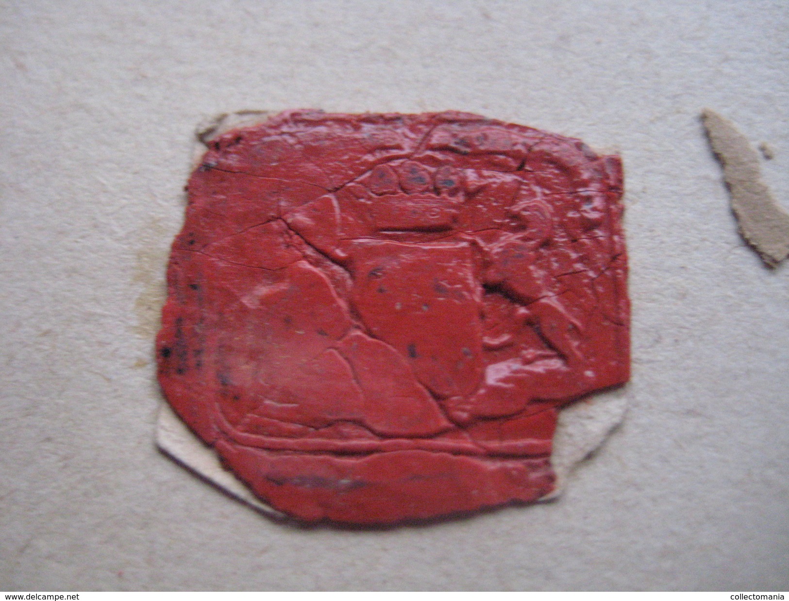 zegels van was - wax seals - lakzegels collection, 2cm à 4cm, before 1900 - sceaux de cire - adel familiekunde