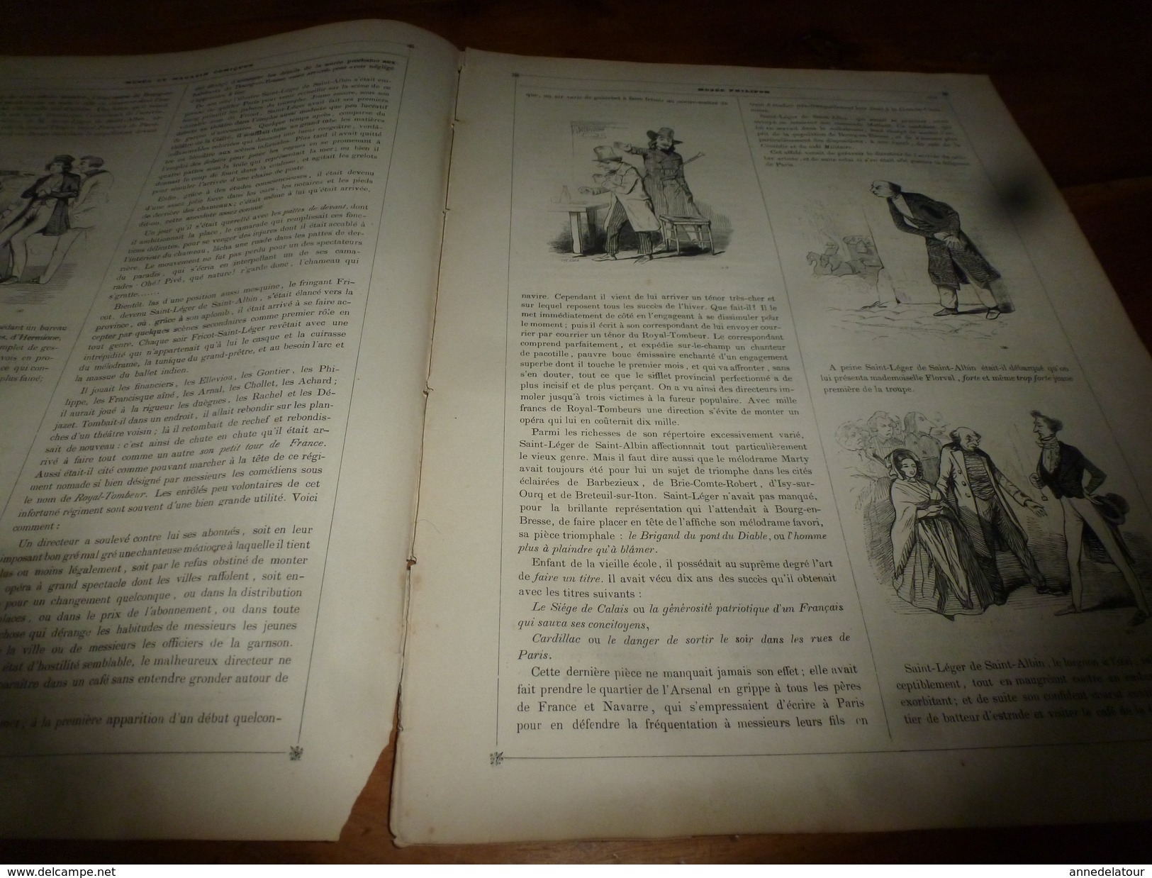 1840 Théâtre de Bourg-en-Bresse :LE BRIGANT DU PONT DU DIABLE (ou l'homme plus à plaindre qu'à blamer) MUSEE PHILIPON ,