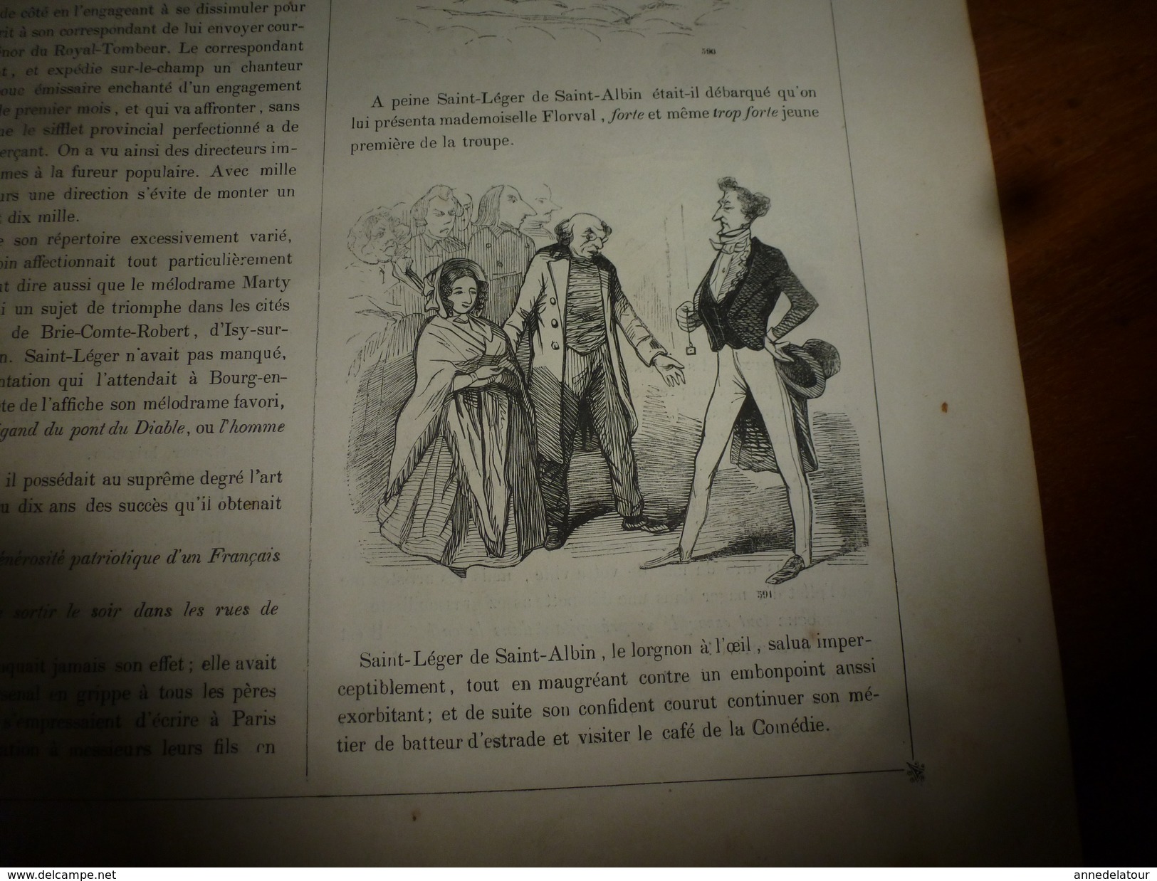 1840 Théâtre de Bourg-en-Bresse :LE BRIGANT DU PONT DU DIABLE (ou l'homme plus à plaindre qu'à blamer) MUSEE PHILIPON ,