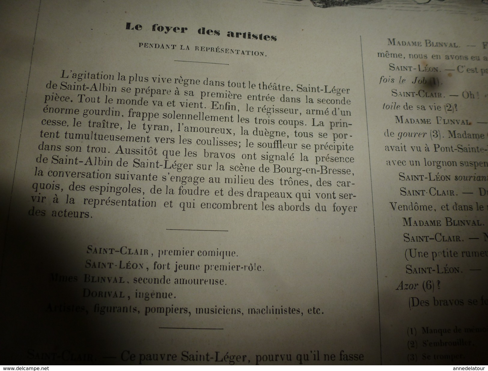 1840 Théâtre de Bourg-en-Bresse :LE BRIGANT DU PONT DU DIABLE (ou l'homme plus à plaindre qu'à blamer) MUSEE PHILIPON ,