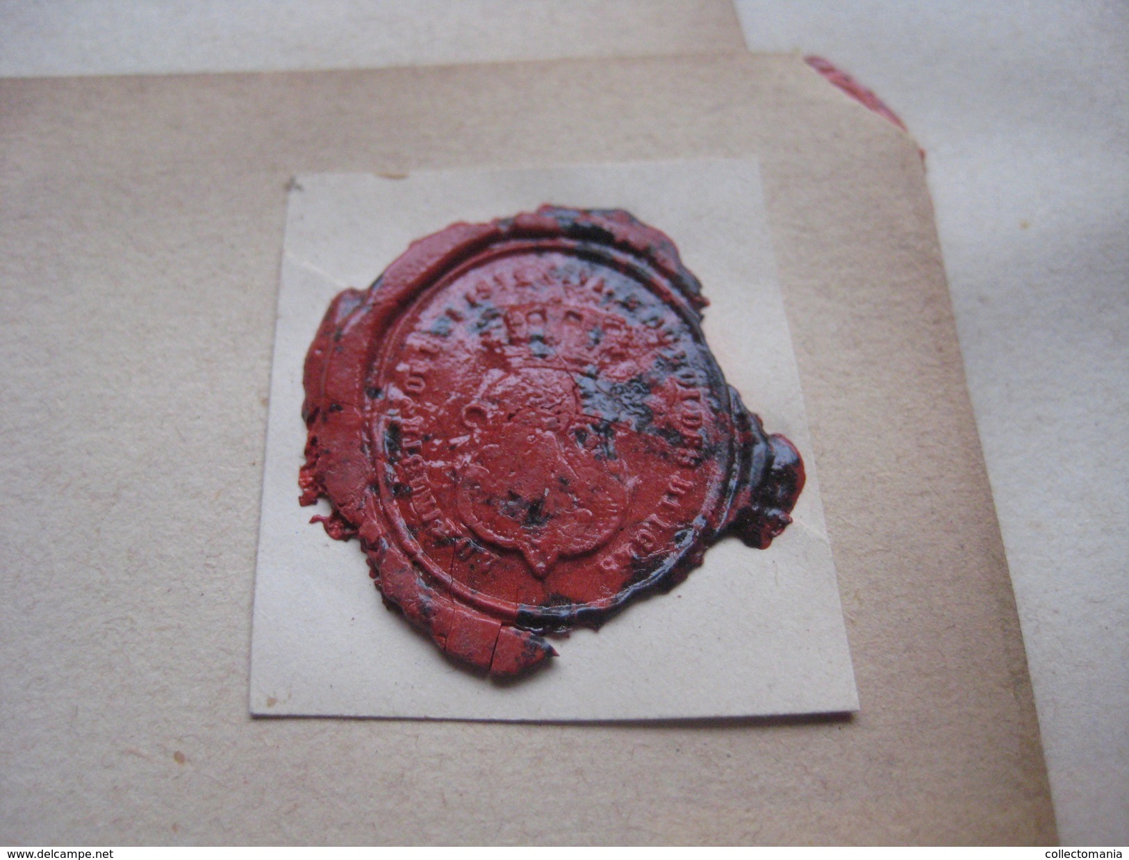 zegels van was - wax seals - lakzegels collection, 2cm à 4cm, before 1900 - sceaux de cire - adel familiekunde