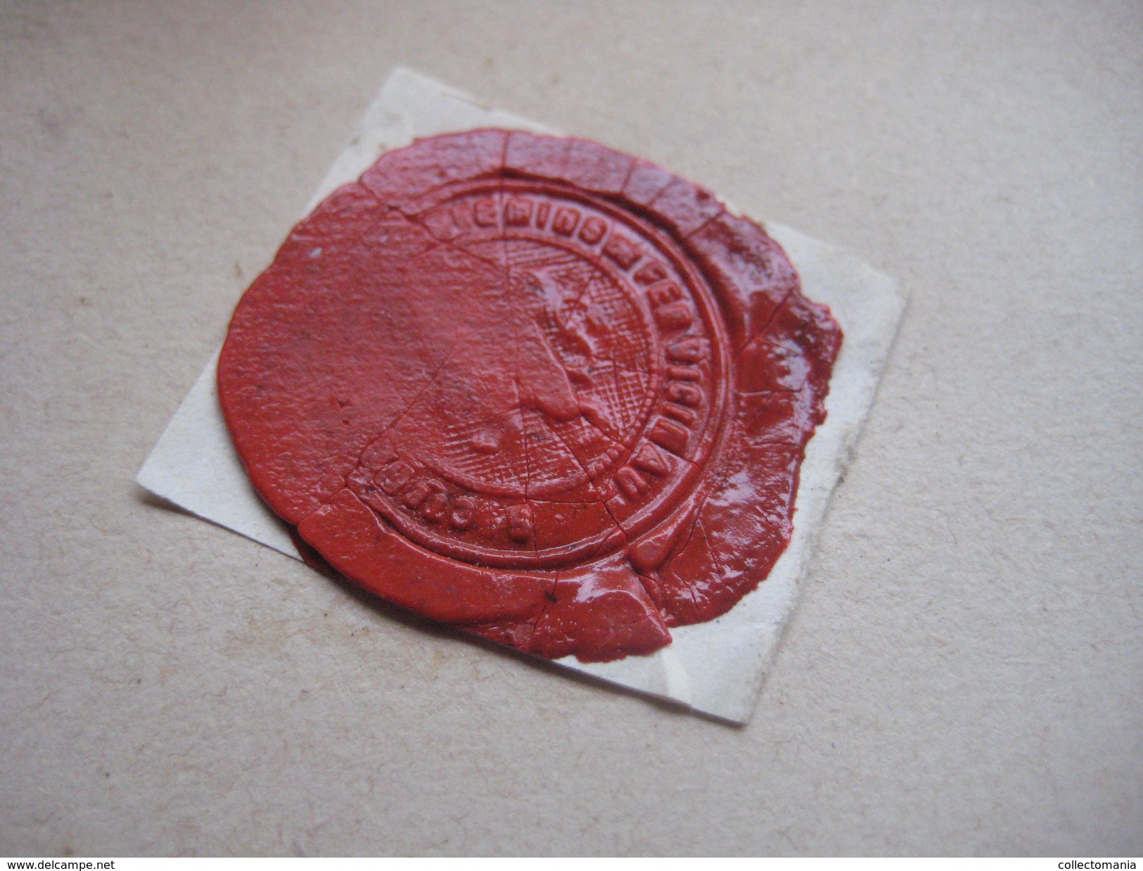 zegels van was - wax seals - lakzegels collection, 2cm à 4cm, before 1900 - sceaux de cire - adel familiekunde