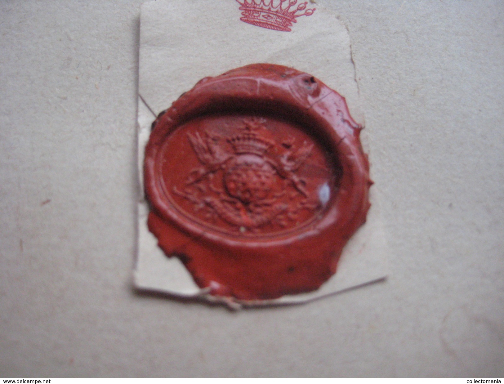 zegels van was - wax seals - lakzegels collection, 2cm à 4cm, before 1900 - sceaux de cire - adel familiekunde