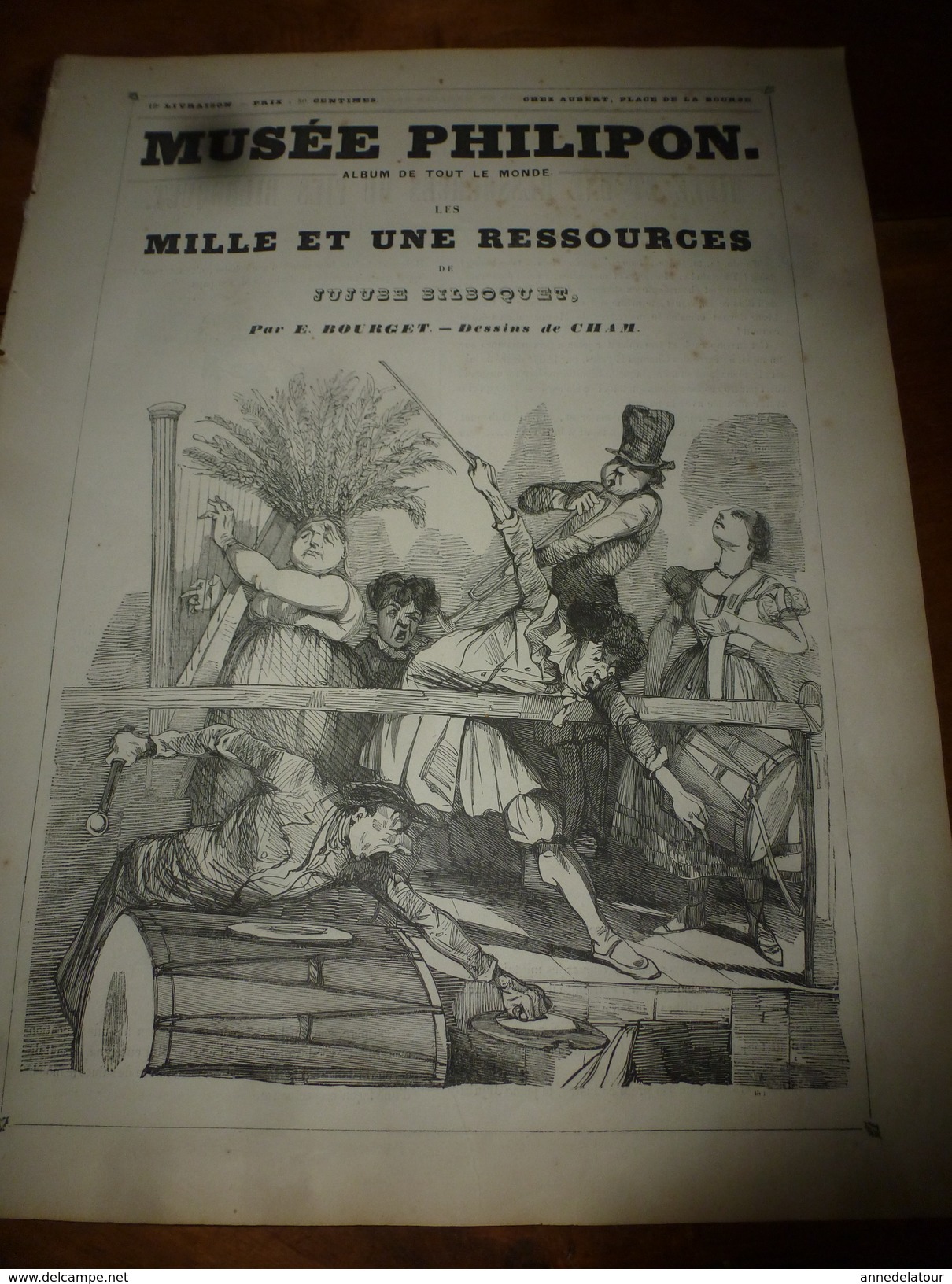 1840 Les MILLE ET UNE RESSOURCES De Jujube Bilboquet (marié à Une Négresse Qui Devint Sa Bête Noire) MUSEE PHILIPON , - 1800 - 1849