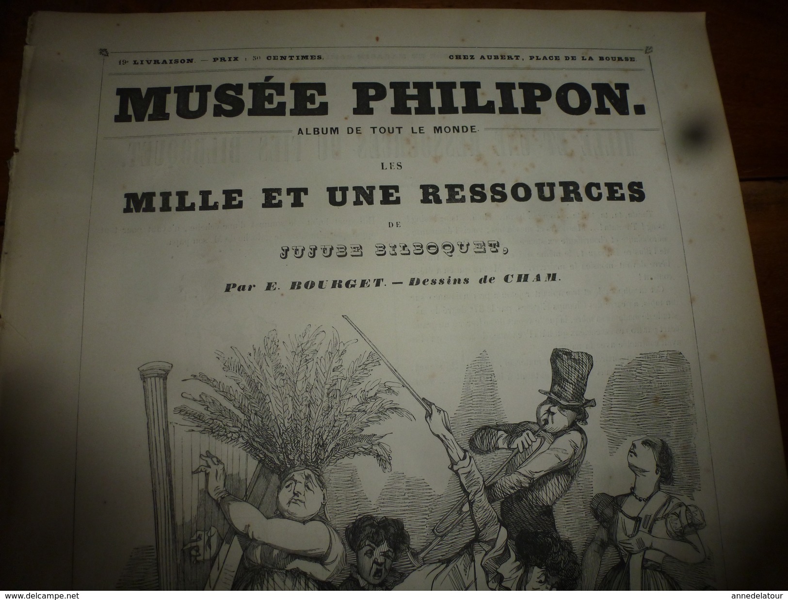 1840 Les MILLE ET UNE RESSOURCES De Jujube Bilboquet (marié à Une Négresse Qui Devint Sa Bête Noire) MUSEE PHILIPON , - 1800 - 1849