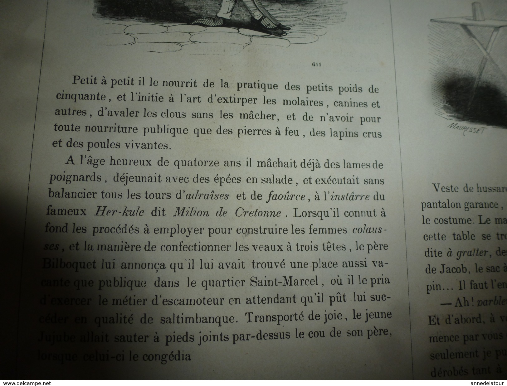 1840 Les MILLE ET UNE RESSOURCES De Jujube Bilboquet (marié à Une Négresse Qui Devint Sa Bête Noire) MUSEE PHILIPON , - 1800 - 1849