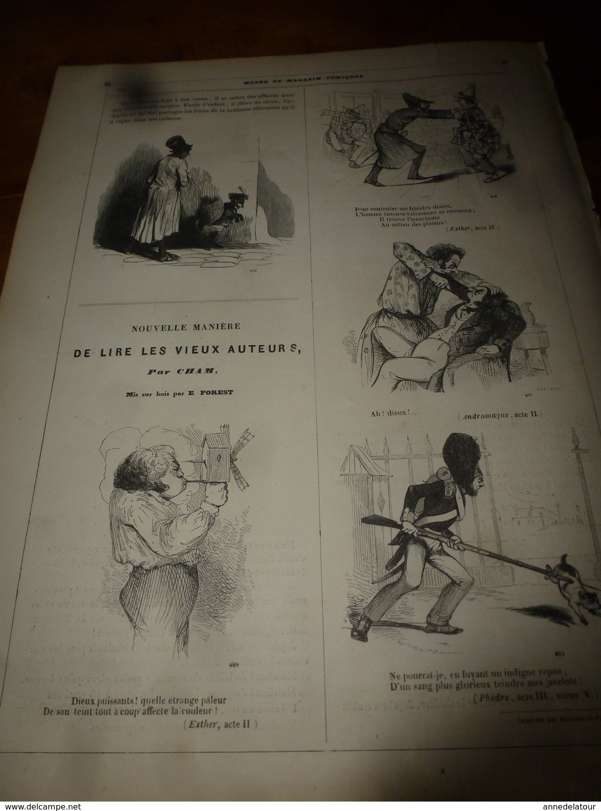 1840 Les MILLE ET UNE RESSOURCES de Jujube Bilboquet (marié à une négresse qui devint sa bête noire) MUSEE PHILIPON ,