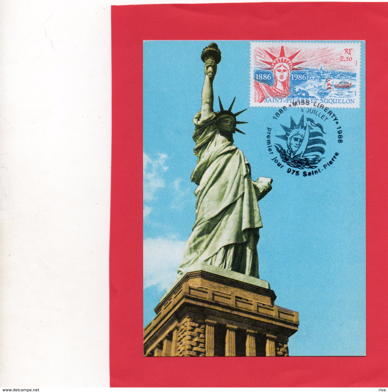 Carte Maximum Du 4/11/1986  ( La Liberté  NEW- YORK ) - Maximum Cards