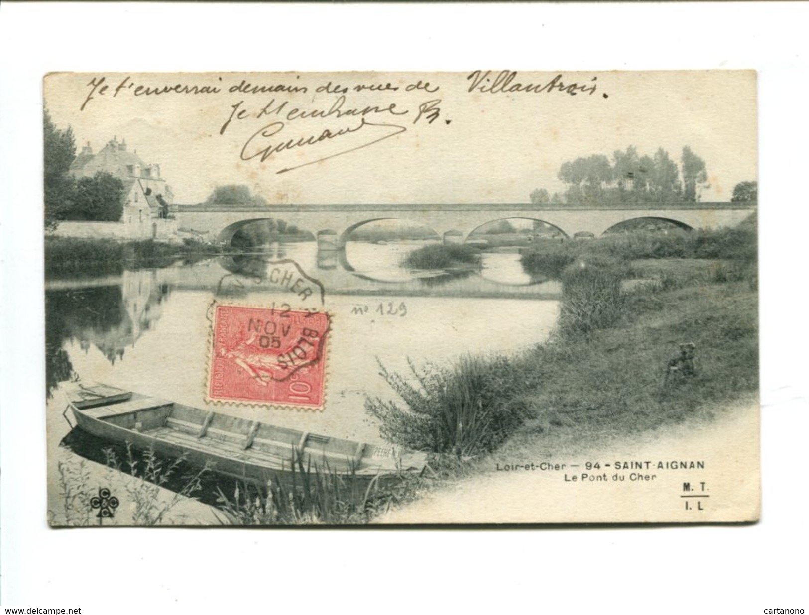 Cp - SAINT AIGNAN (41) - Le Pont Du Cher - Saint Aignan