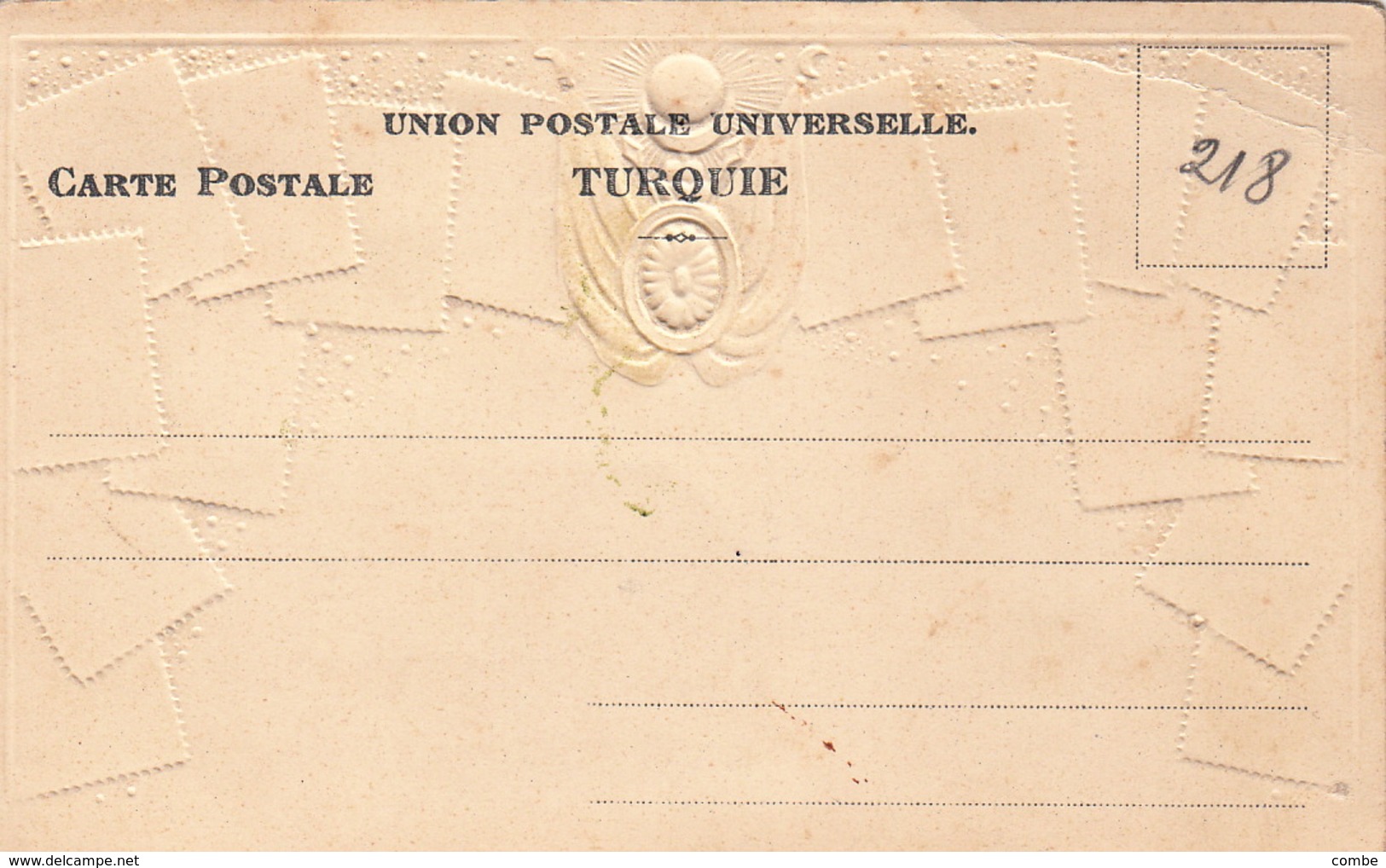 CARTE TURQUIE  UNION POSTALE UNIVERSELLE  /  2174 - Andere & Zonder Classificatie