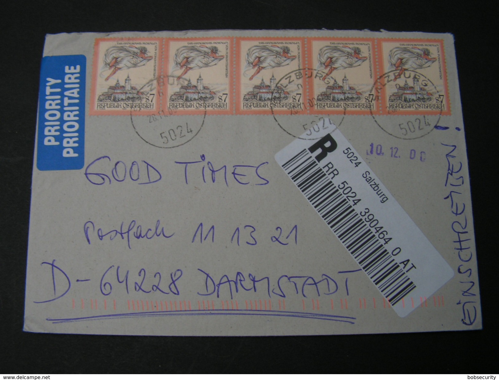 Austria Brief  Als MeF  Nach Darmstadt Very Nice - Storia Postale