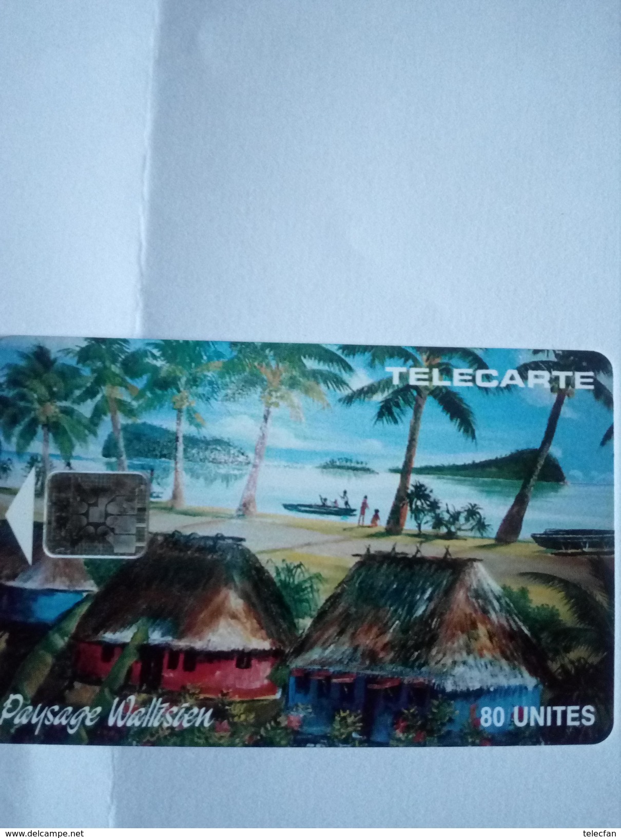 WALLIS ET FUTUNA WF4 FALE PAYSAGE WALLISIEN 80U SC5 UT N° 41359 GE N° TRES RARE - Wallis E Futuna