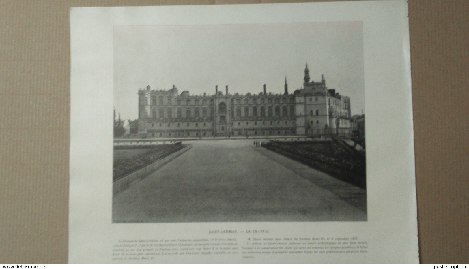 Photo - REPRODUCTION - RECTO : La Rue De Jerzual à Dinan / VERSO : Saint Germain Le Château - Other & Unclassified