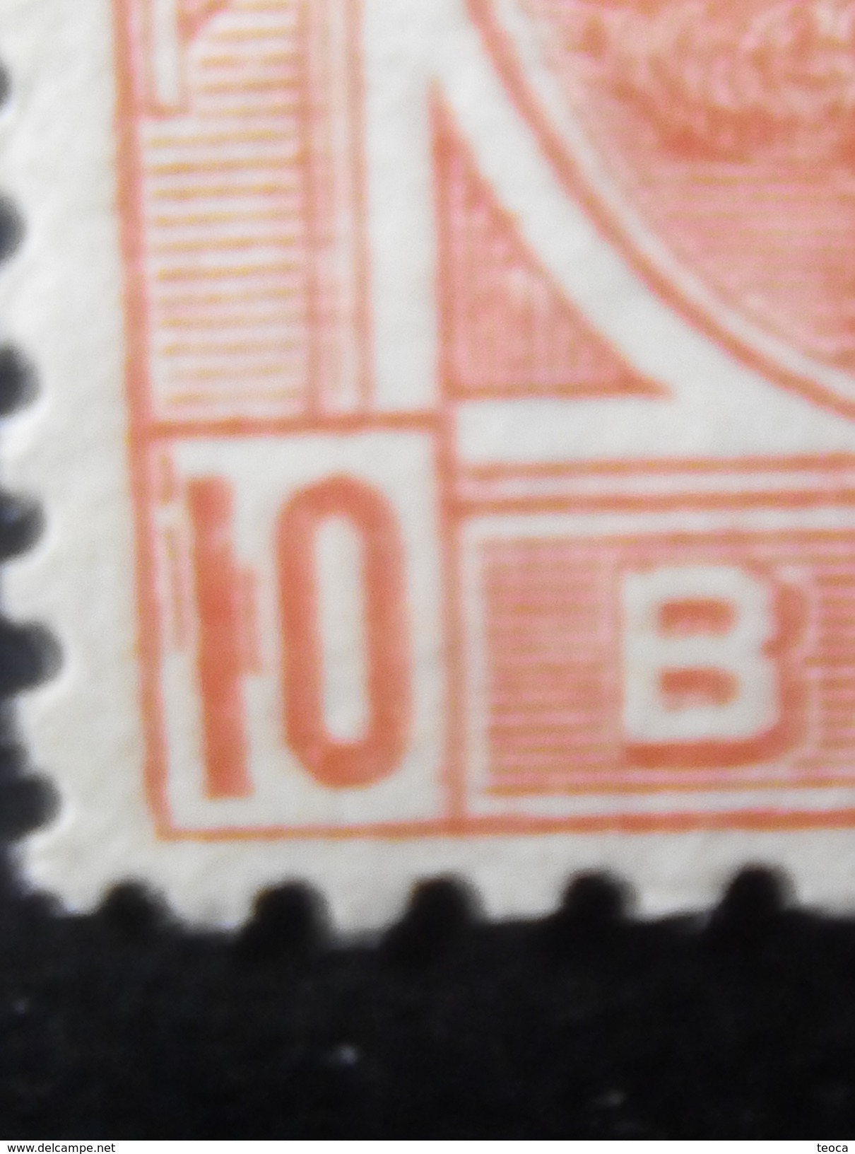 ERROR ROMANIA 1900,KING CHARLES I, 10B REDD , Besides The WORD `` M ``point, LINES TO THE NUMBER ``1`` IN LEFT CORNER - Plaatfouten En Curiosa