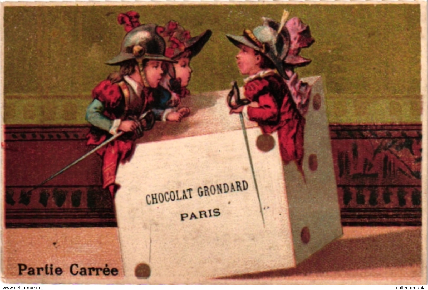 6 Cards  PUB CHoc Poulain Choc Grondrand Aux Deux Passages Lyon Dices DES  Dés  WURFEL Würfel - Andere & Zonder Classificatie