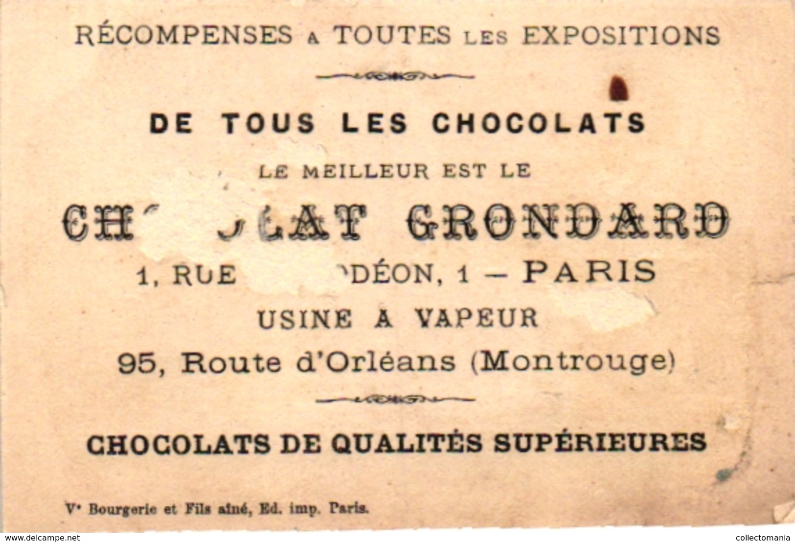 6 Cards  PUB CHoc Poulain Choc Grondrand Aux Deux Passages Lyon Dices DES  Dés  WURFEL Würfel