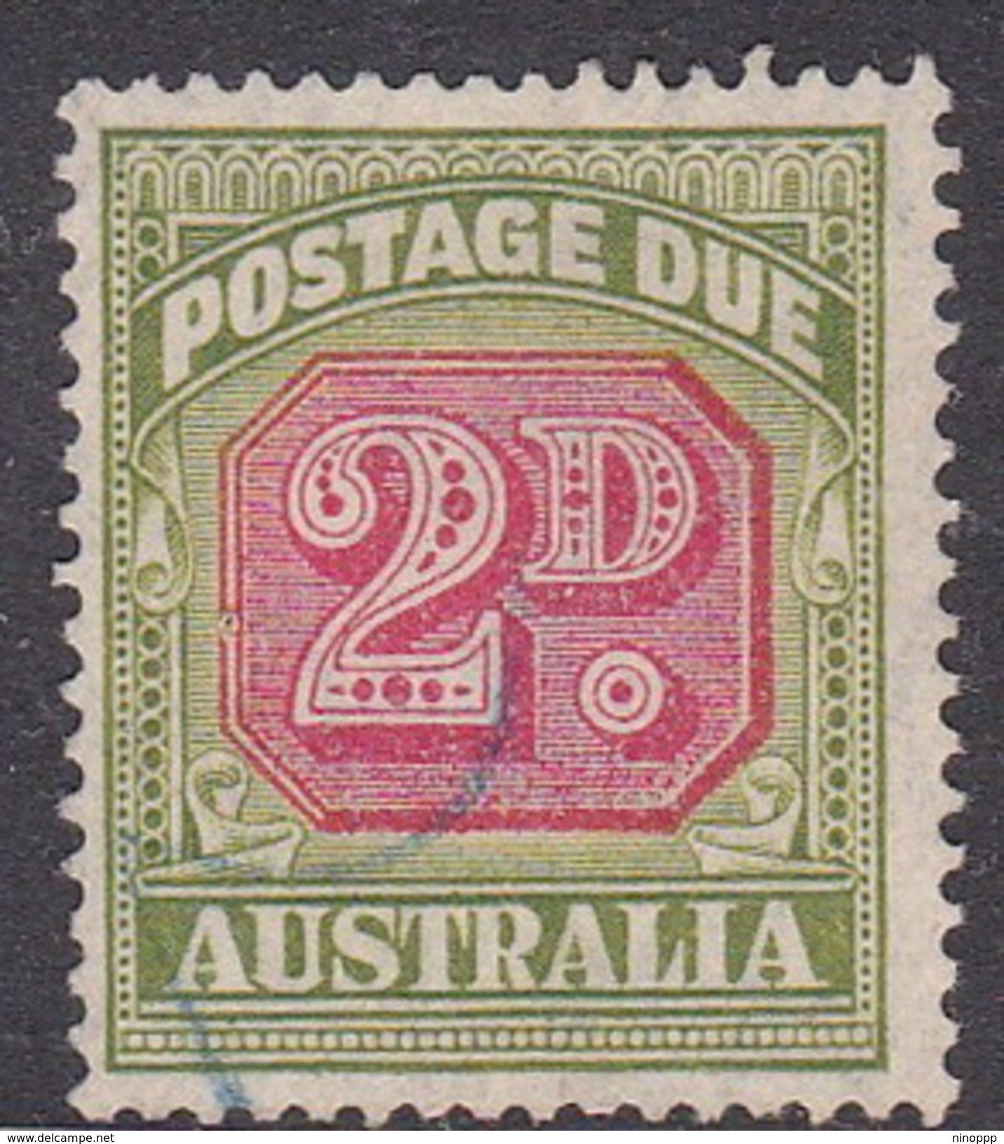 Australia Postage Due Stamps SG D121 1946 Two Pennies Used - Impuestos